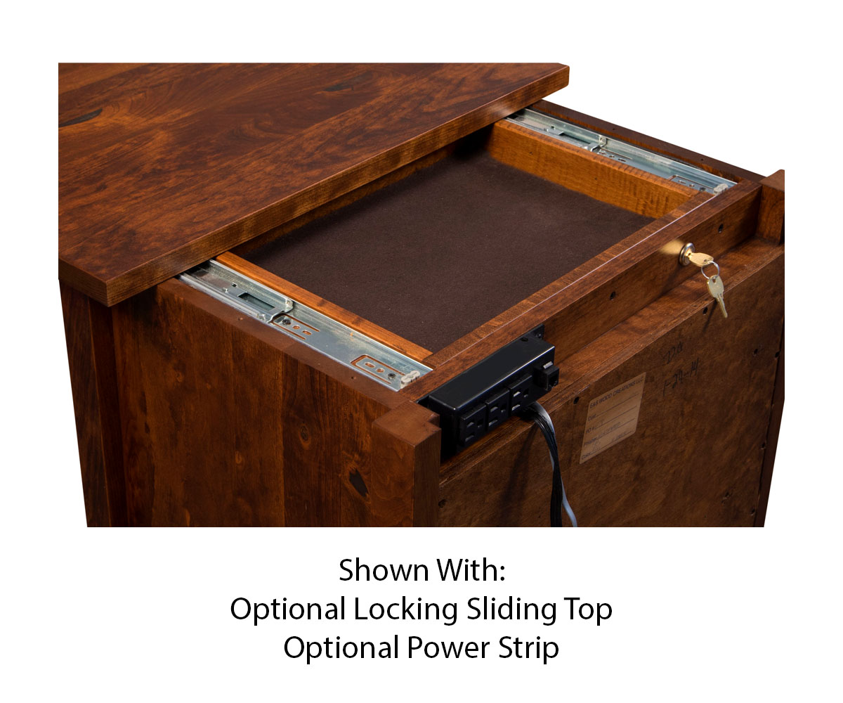 Ridgecrest Flush Mission 3 Drawer Nightstand - Image 4