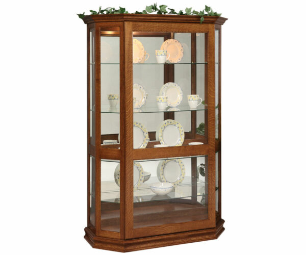Angled Picture Frame W/ Sliding Door Curio