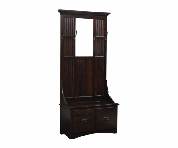 Mission Two Drawer Hall Seat