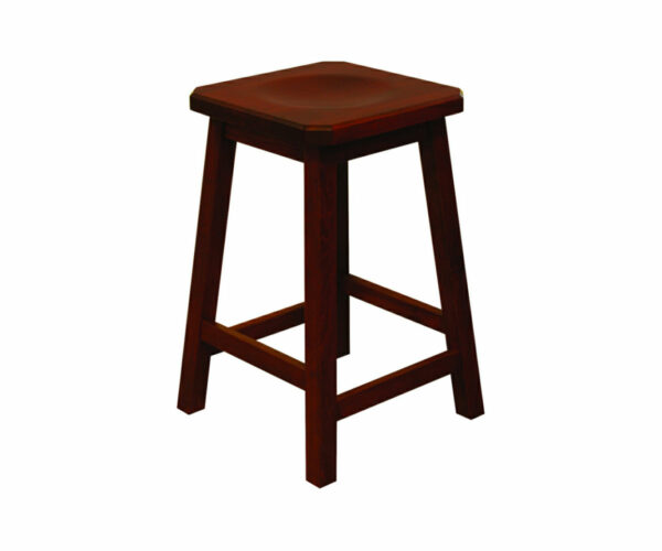 24" Mission Bar Stool with Clipped Corners