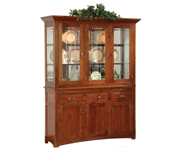 Roseville 3 Door Hutch With Long Doors