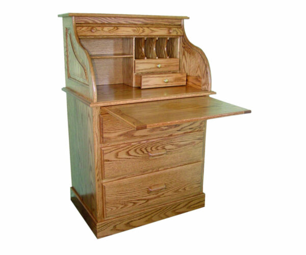 Traditional Full Pedestal Rolltop Desk